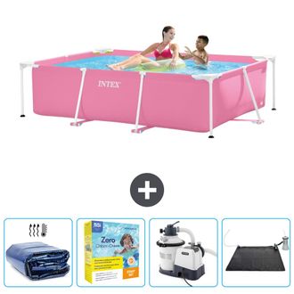 Intex Piscina Con Estructura Rectangular - 220x150x60 Cm - 7-piezas Scb69