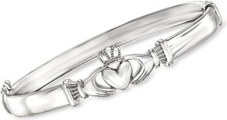 Ross-Simons Sterling Silver Claddagh Bangle Bracelet