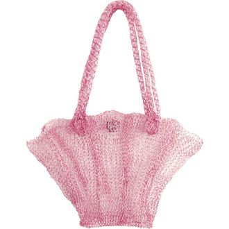 Brunna.Co The Arus Mesh Wire Bag in Pink at Nordstrom, Size Small