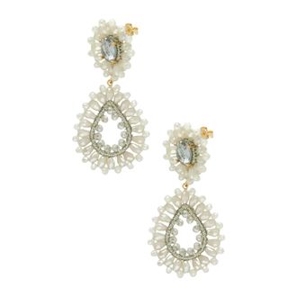 Lott. Gioielli Lott. Gioielli, Accessoires, Dames, Veelkleurig, ONE Size, Wol, Dubbele Druppel Oorbellen voor Stijlvolle Avonden