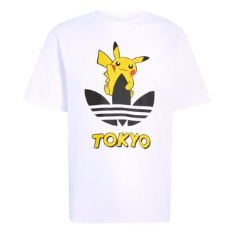 adidas x Pokemon T-Shirt Tokyo 3 Asia Sizing White LK3883