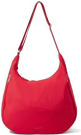 Baggallini Swift Hobo Crossbody Cross Body Womens Handbags B- Lite Scarlet Red, Nylon