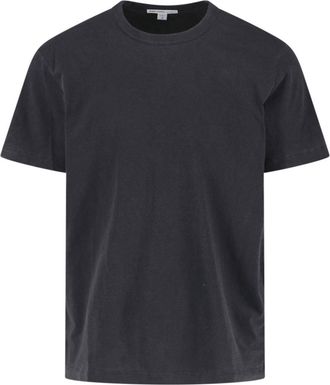 James Perse Black Short-Sleeve Cotton T-Shirt