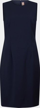 HUGO BOSS Womens Dirulah Crew Neck Sleeveless Knee Length Dress in Blue - Size 14 UK
