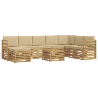 vidaXL Juegos De Sof&aacute;s Madera De Acacia S&oacute;lida Vidaxl