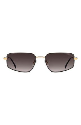 Carrera 53mm Rectangular Sunglasses in Gold Ochre/Pink Ds at Nordstrom