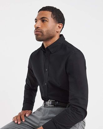 Jacamo Long Sleeve Oxford Shirt Regular