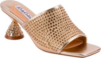 Lady Couture Rhinestone Slide Sandal in Gold at Nordstrom Rack, Size 5