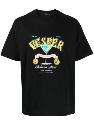 Five CM graphic-print short-sleeve T-shirt - Black