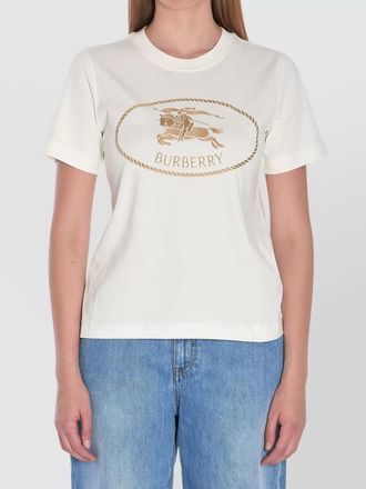 Burberry cotton embroidered logo short-sleeve t-shirt