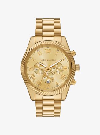 Michael Kors Oversized Lexington Gold-Tone Watch