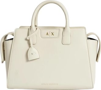 A|X Armani Exchange Amelie M - Dames - Handtassen - Wit - ONE Size - Leer - Tassen