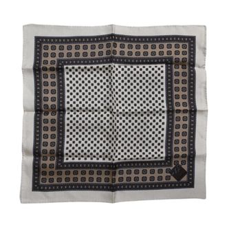 Dolce & Gabbana Luxe Zijden Foulard Sjaal met Logo - Heren - Zijden sjaals - Veelkleurig - ONE Size - Accessoires