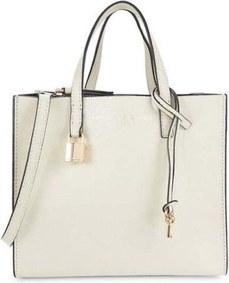 Marc Jacobs Pebbled Leather Tote Bag White