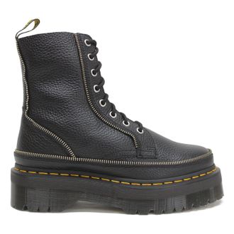 Dr. Martens Jadon Zip Milled Nappa Leather Womens Zip Up Boots - Black - Size:UK 6.5