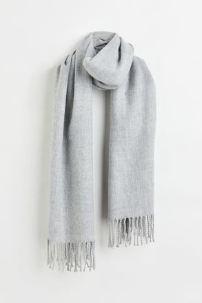 H&M Gewebter Schal - Hellgrau
