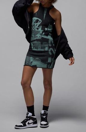 Nike Jordan Air Jordan Rib Body-Con Dress in Mineral at Nordstrom Rack, Size Xx-Large