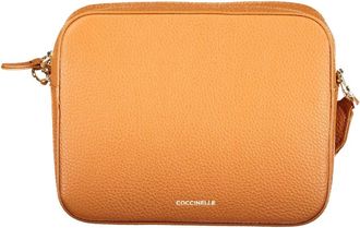 Coccinelle Tebe Large - Dames - Schoudertassen - Oranje - ONE Size - Katoen - Tassen