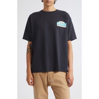 Rhude Tripoli Rally Team Cotton Graphic T-Shirt in Vintage Black/yellow at Nordstrom, Size Xx-Large