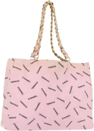 Chanel Pre-owned Tote Bags, female, Pink, Size: ONE SIZE Pre-owned Vintage Tote Bag