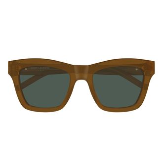 Saint Laurent Sunglasses Sl M156 005 Yellow/Green Women