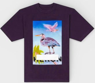 Heron Preston Mens Censored Tee Purple - 100% Cotton - Size X-Small