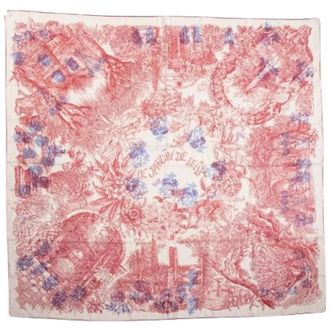 Herm&egrave;s Pre-owned Scarves, female, Multicolor, Size: ONE SIZE Pre-owned LE Jardin DE Leila Scarf