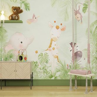Superfresco Easy Circle of Life Green Print To Order 3m x 2.8m Mural
