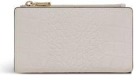 Radley London Coin Street - Faux Croc Medium Ziptop Wallet in Snow at Nordstrom