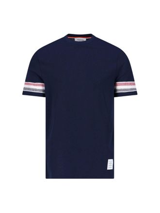 Thom Browne Textured T-Shirt - Blue
