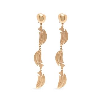 Cult Gaia Neemo Trio Vis-Hanger Oorbel - Dames - Oorbellen - Geel - ONE Size - Accessoires