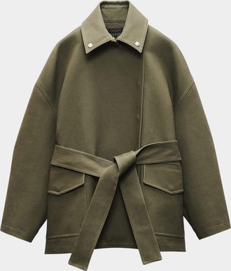 Rag & Bone Rue Belted Cotton Jacket