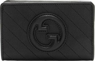 Gucci Black Diagonal Stitched Calfskin Blondie Wallet (Authentic Pre-Loved)