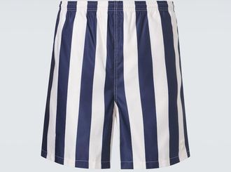 Ami Striped swim trunks