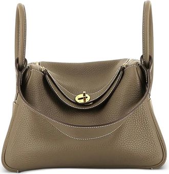 Herm&egrave;s 2021 Lindy 26 handtas met dubbele handgreep - Bruin