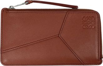 Loewe Brown Leather Coin Purse/Coin Case (Pre-Owned)