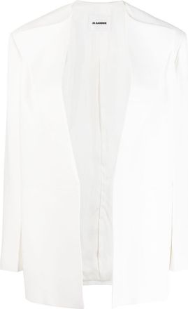 Jil Sander tailored jacket - women - Viscose/Viscose - 34 - White