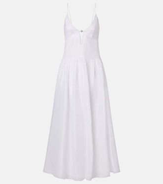 Tory Burch Linen and silk maxi dress