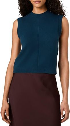 French Connection Babysoft Crewneck Sweater Tank in Deep Teal at Nordstrom, Size X-Large