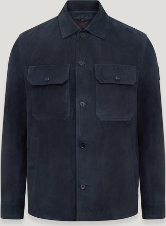 Belstaff Belstaff Waypoint Overshirt Mens Lightweight Suede Dark Ink Size 2XL