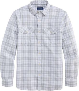 Vineyard Vines Hummock Pond Regular Fit Plaid Cotton Button-Up Shirt in Granite at Nordstrom, Size Xx-Large