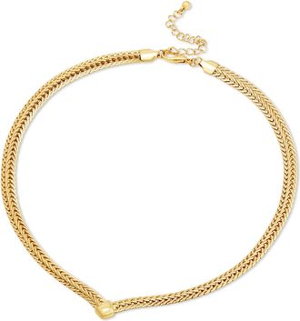 Savvy Cie Jewels V NECK MESH CHAIN NECKLACE