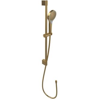 Villeroy & Boch Verve Showers Glijstangset - met drie functies - voor wandmontage - Brushed Gold (goud)