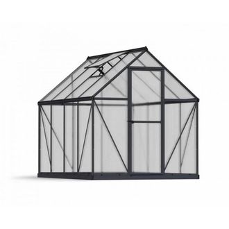 Palram Greenhouse Mythos 6 x 8 - Polycarbonate - L247 x W185 x H208 cm - Grey