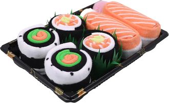 Generic Sushi Socks Gift Set - 5 Pairs of Colourful Food-Themed Cotton Socks for Men & Women | Mid-Calf Novelty Sock, Fun Christmas Stocking Fillers & Secret 