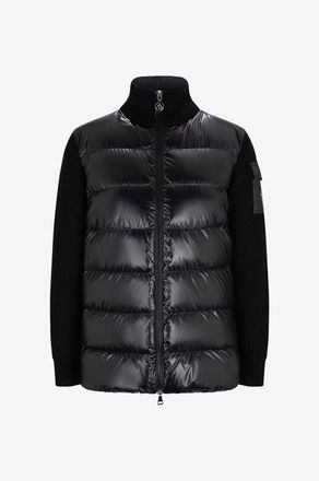 Moncler Cardigan im Kost&uuml;mjacken-Schnitt mit Daunenteilen