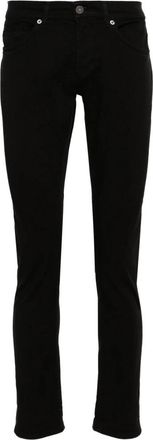 Dondup George Jeans - Heren - Slim Fit Jeans - Zwart - W34 - Katoen - Jeans