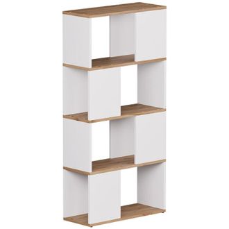 Vicco Separador De Ambientes Eneos, Roble Blanco/dorado, 60 X 124.5 Cm, Vicco