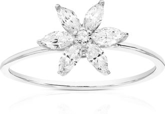 Vir Jewels 3/5 cttw Marquise Lab Grown Diamond Ring in 14K White Gold For Women