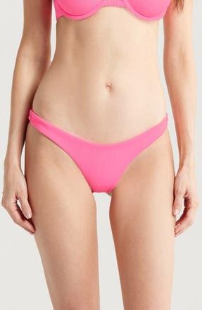 Kulani Kinis Minimalist Bikini Bottoms in Taffy Pink at Nordstrom Rack, Size Large